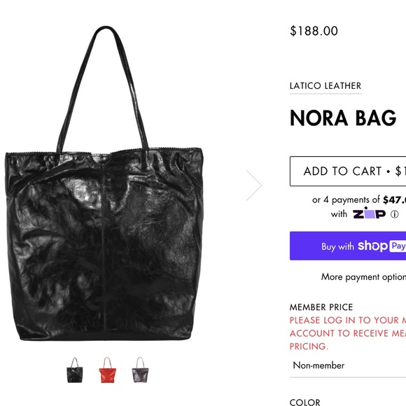 ANTHROPOLOGIE LATIGO LEATHER 🖤NORA BAG BLACK SCALLOPED LARGE TOTE NEW🎁 - Picture 2 of 8